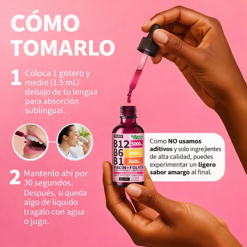 Suplemento Líquido de Vitamina B12