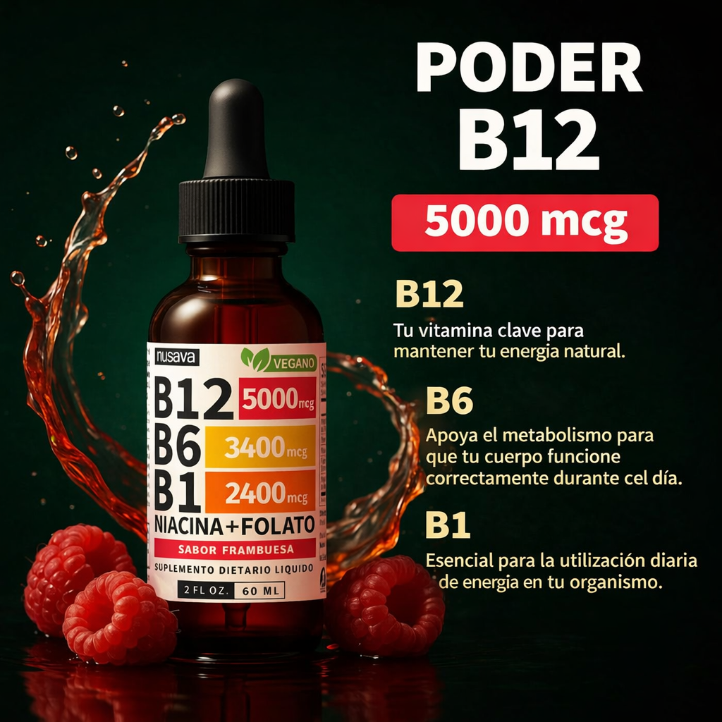 Suplemento Líquido de Vitamina B12